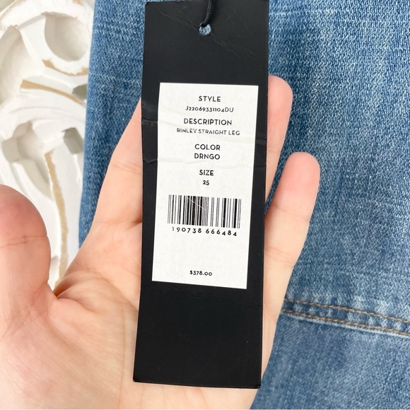 {Veronica Beard} Rinley Straight-Leg Belted Cropped Jeans, Size 25, NWT - Picture 11 of 11